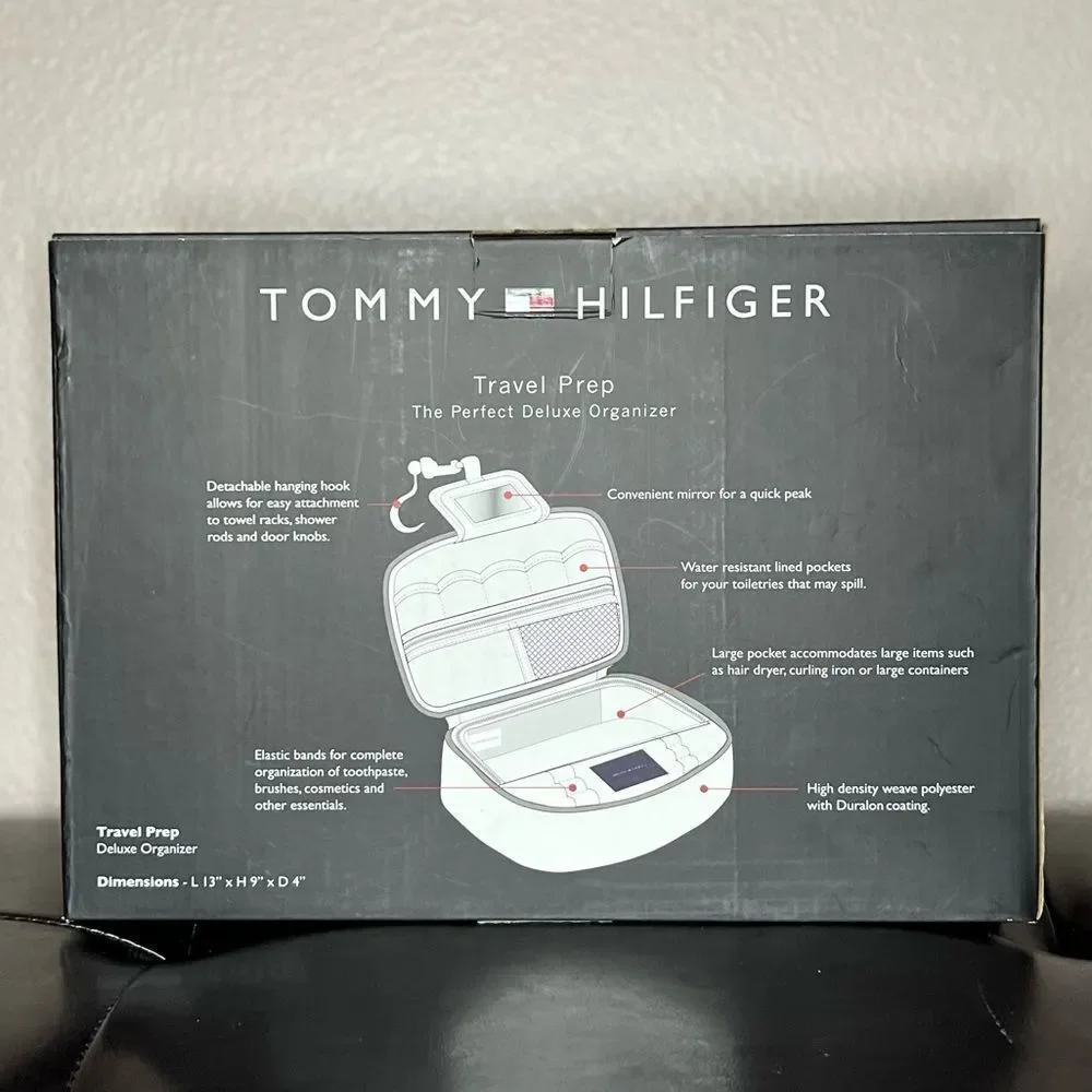 Tommy Hilfiger Delux Travel Organizer Red Blue Computer Case For Organiz… - Picture 4 of 8